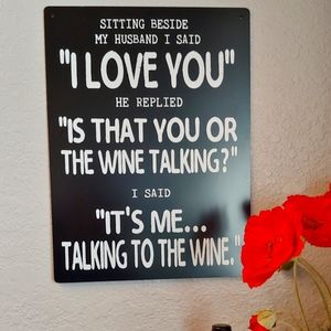 Funny Wine Sign